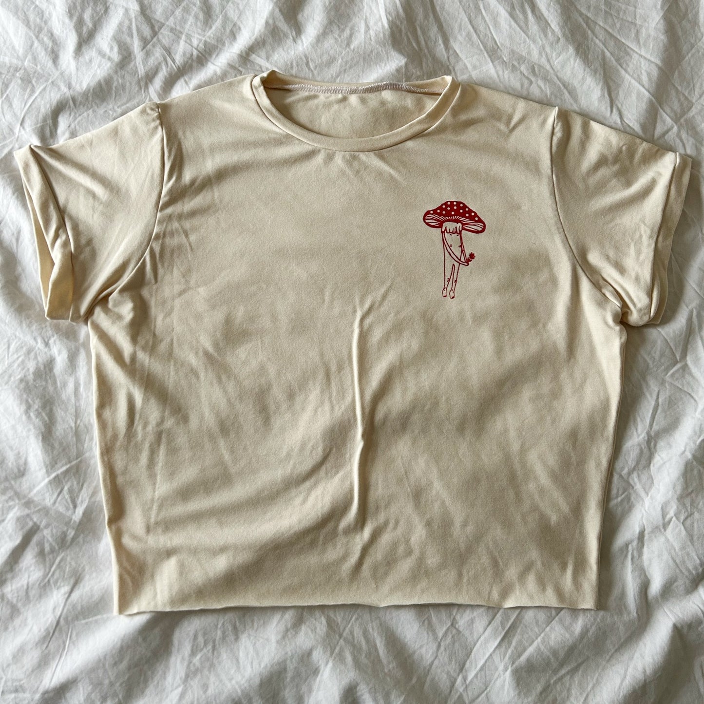 Strawberry Mushroom | Bamboo Cotton Crop Top