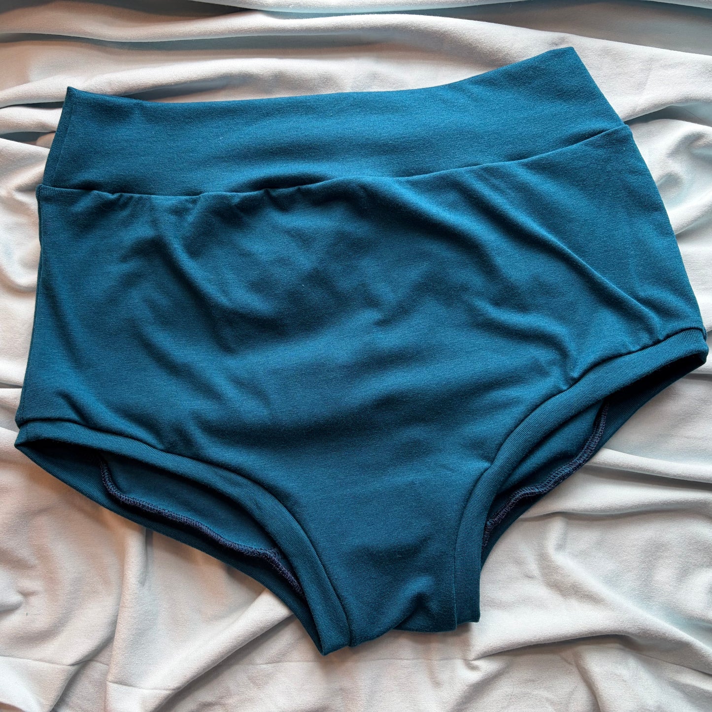 Sea Blue : Bamboo High Waisted Undies