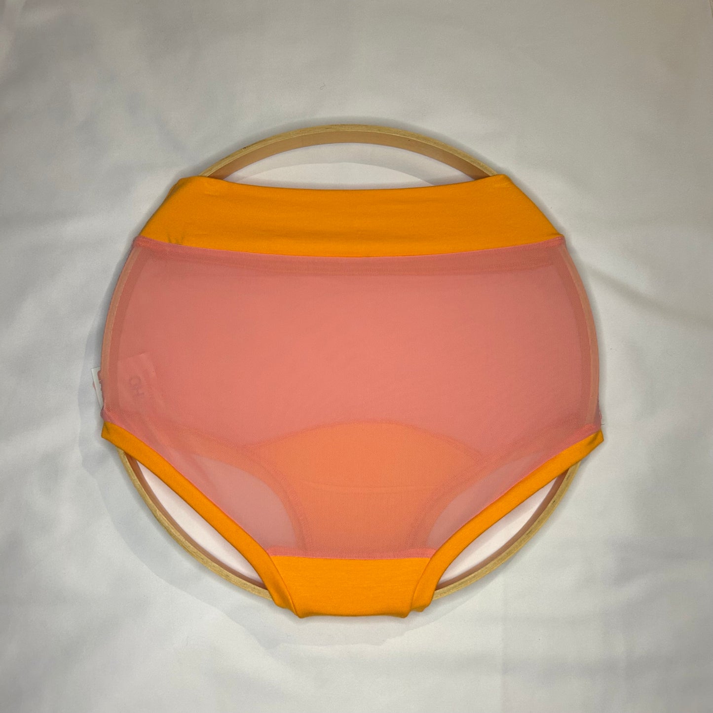 Sunburst| Pink Mesh: Bamboo High Waisted Undies