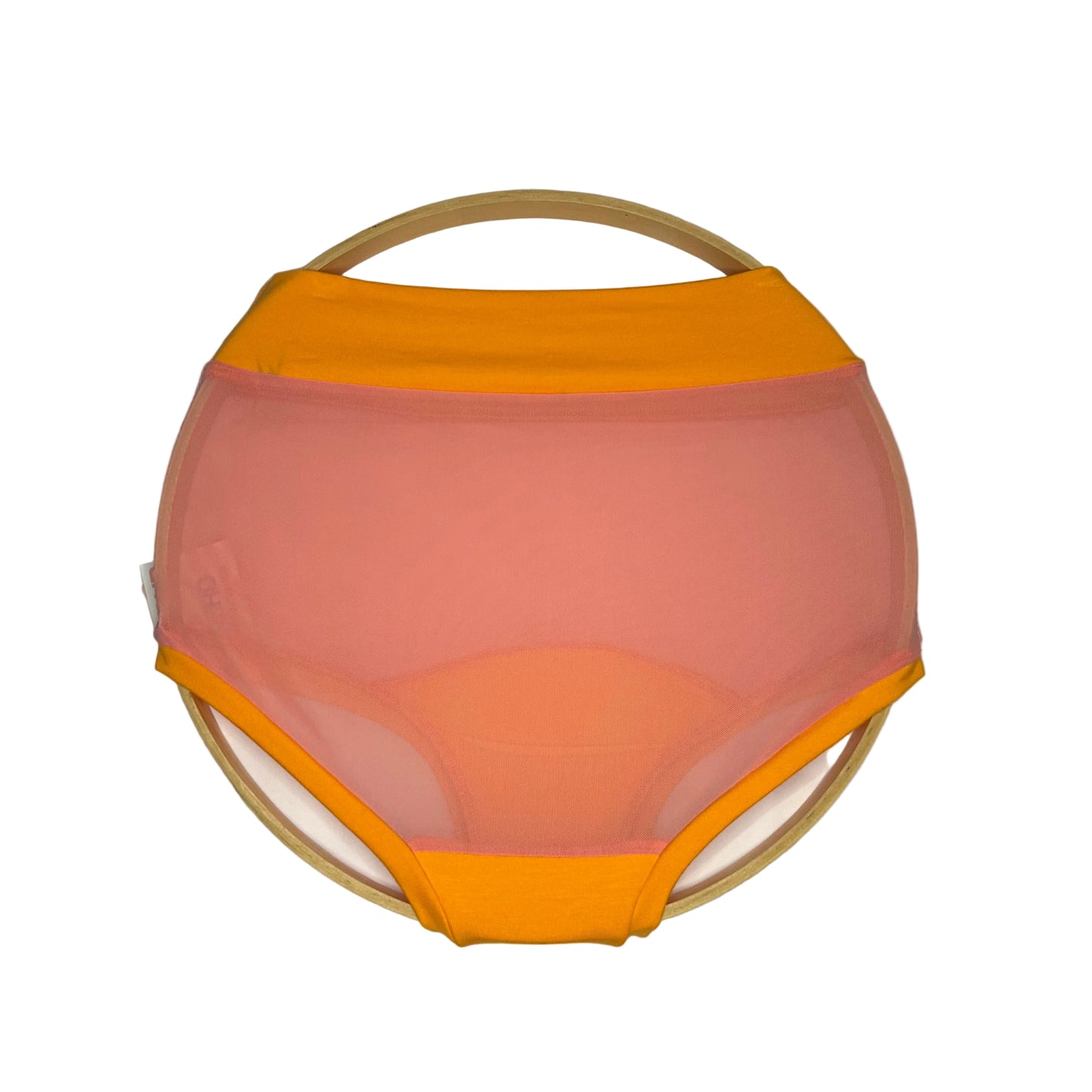 Sunburst| Pink Mesh: Bamboo High Waisted Undies