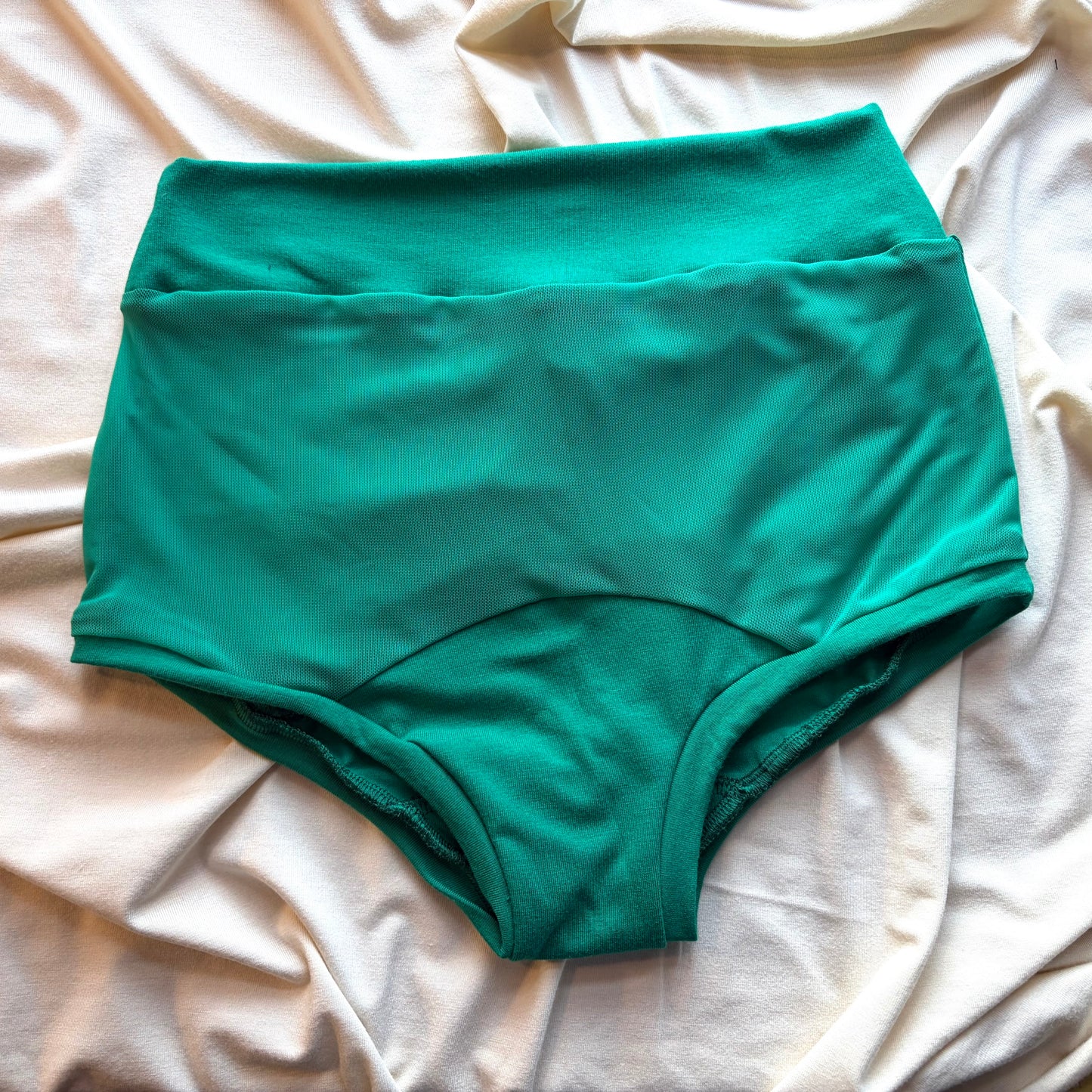 Green | Green Mesh: Bamboo High Waisted Undies