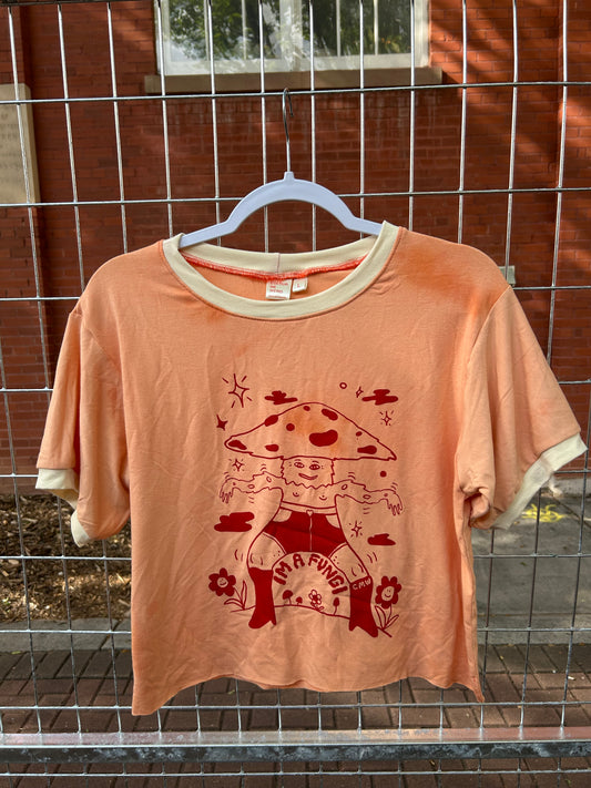 Bamboo Boxy Crop: Orange Fungi