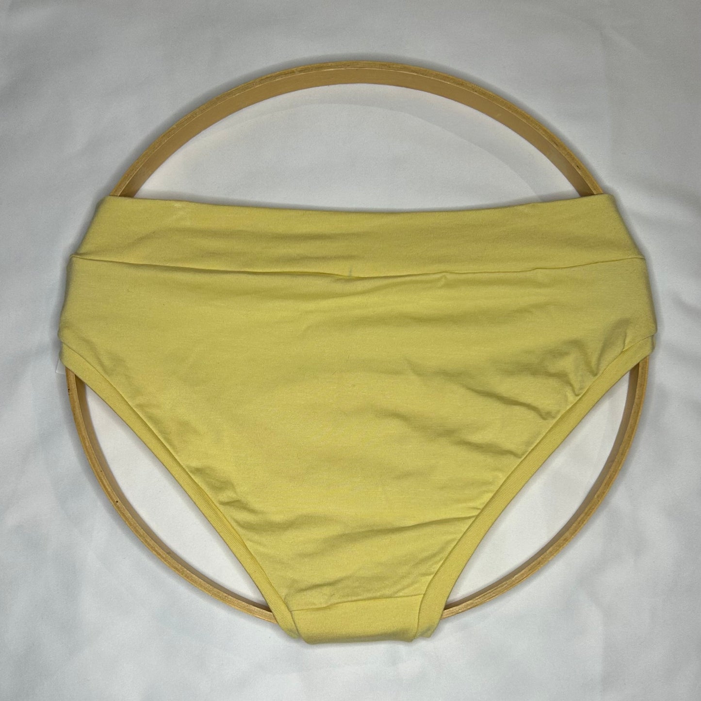 Mint Mesh| Sunshine: Bikini Mid Rise Bamboo Undies