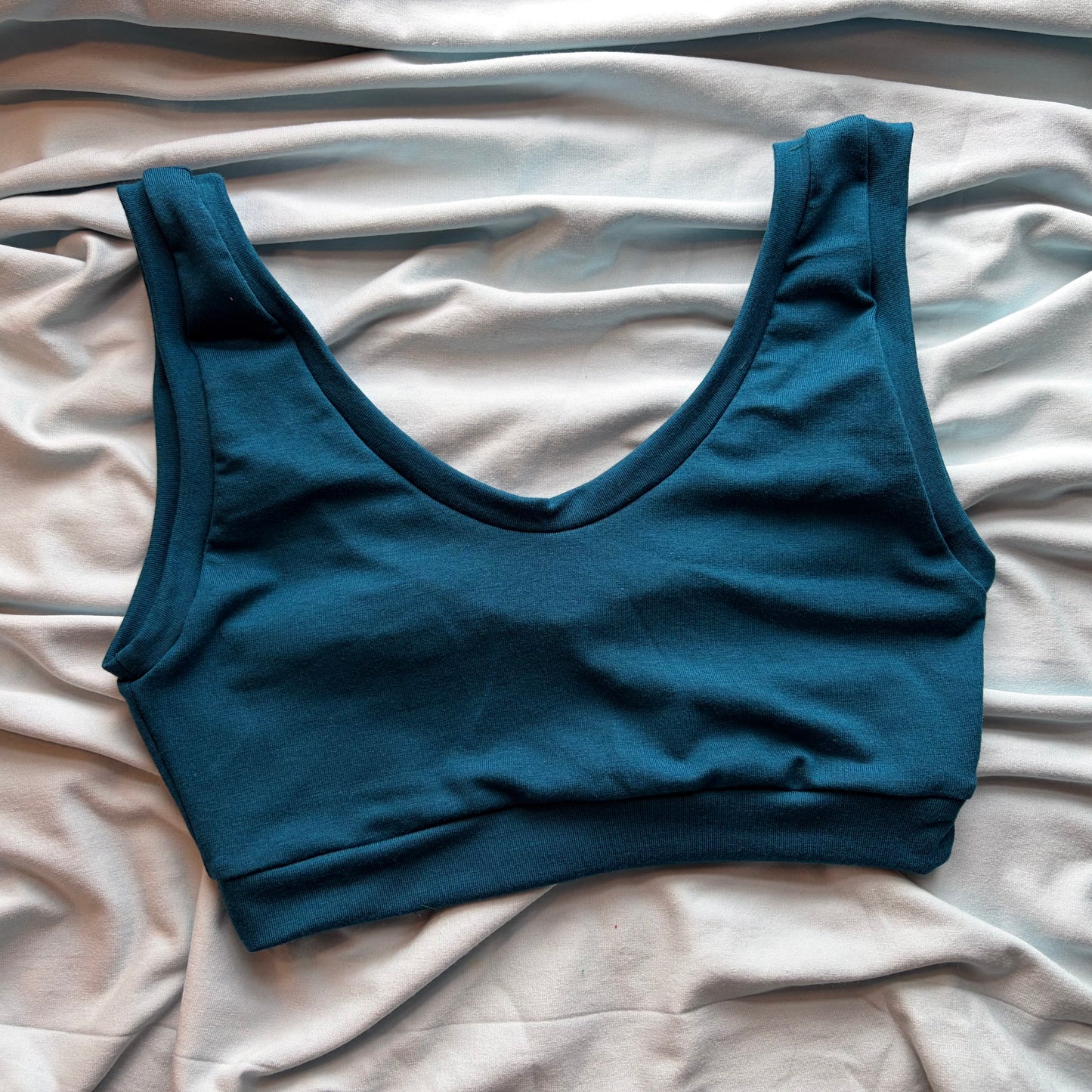 Solid Sea Blue : Bamboo Lounge Top
