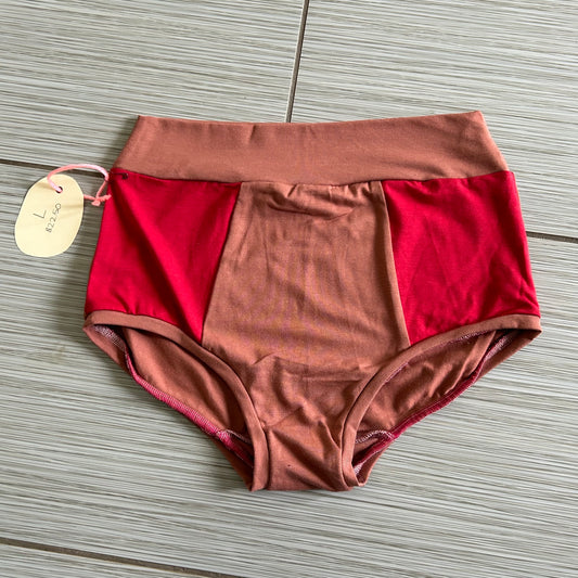 LRG Bamboo High Waisted Bottoms Dusty Rose/Red - RTS