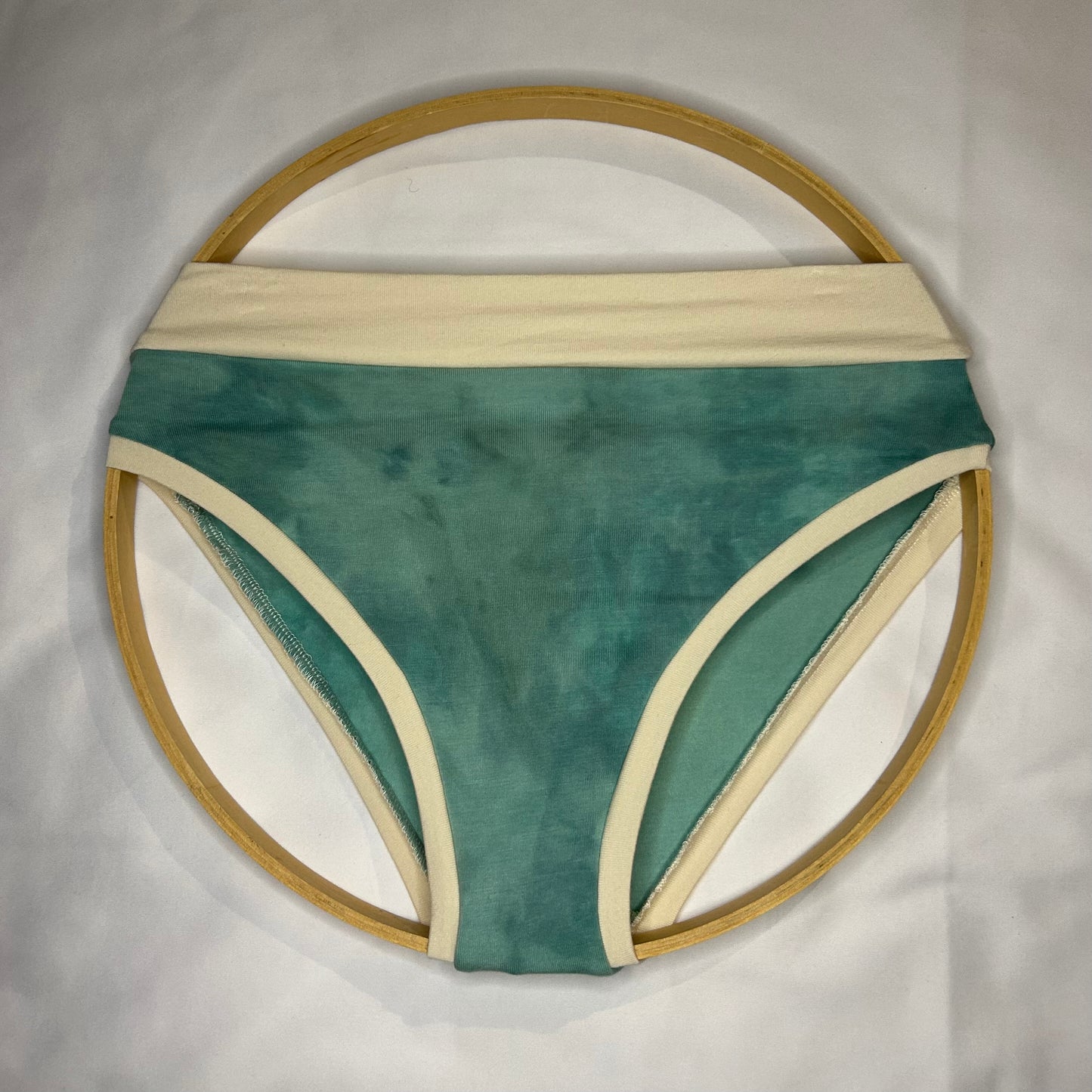 Teal: Bikini Mid Rise Bamboo Undies