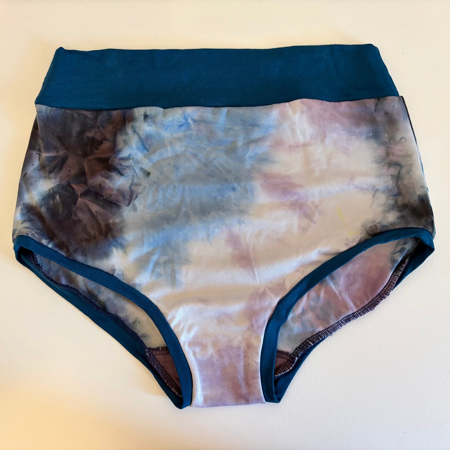 Sea Blue Tye Dye : Bamboo High Waisted Undies (Copy)