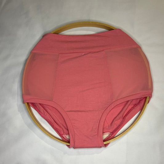 Pink Mesh| Pink: Bamboo High Waisted Undies