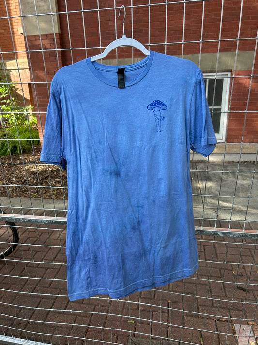 Flower Mushroom Blue T-shirt