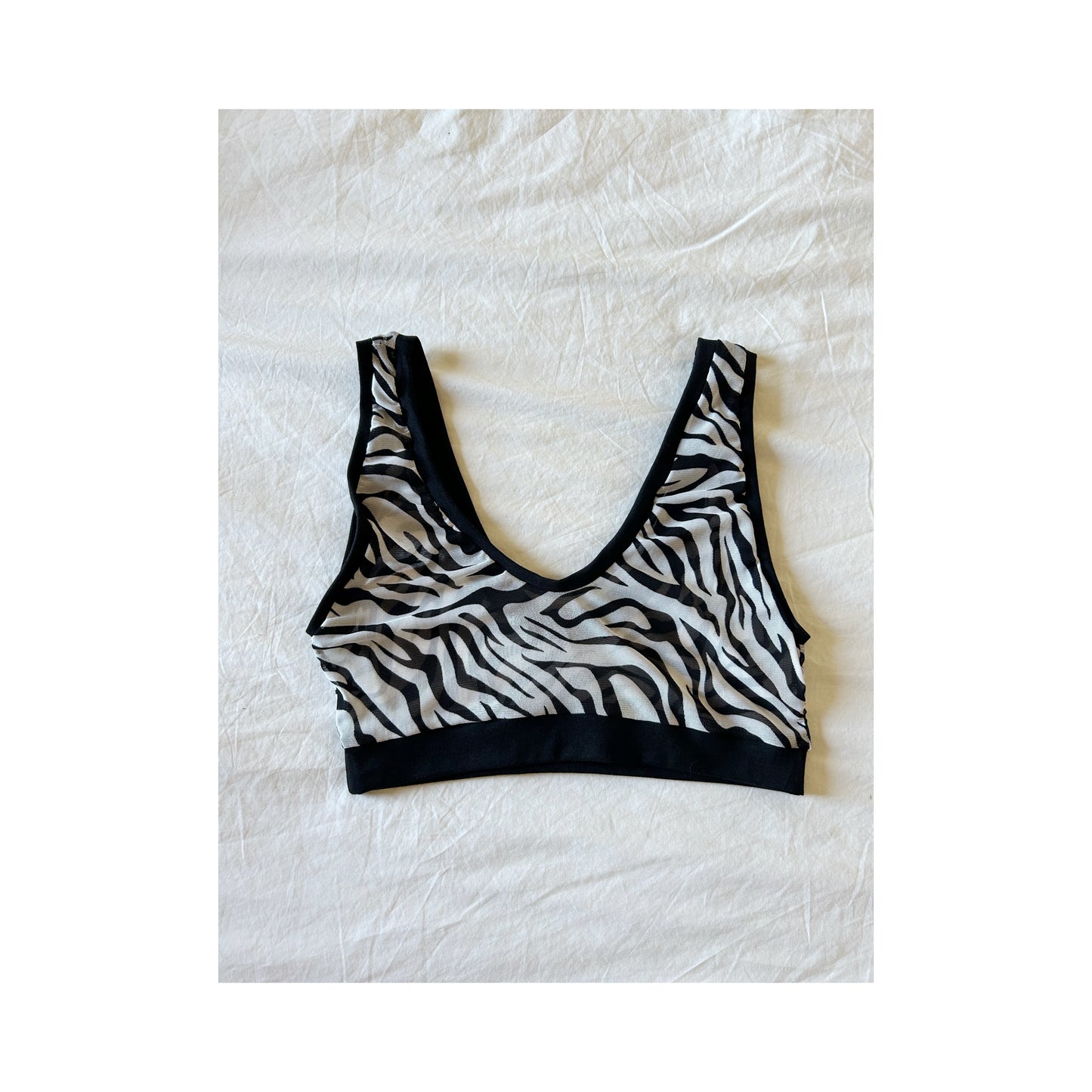 Zebra : Mesh & Bamboo Lounge Top