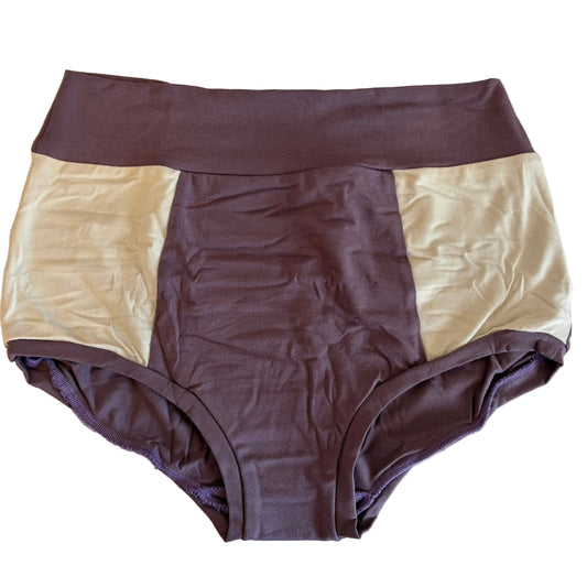 Mauve | Natural : Bamboo High Waisted Undies
