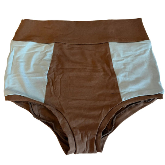 Americano | Ice Blue : Bamboo High Waisted Undies (Copy)