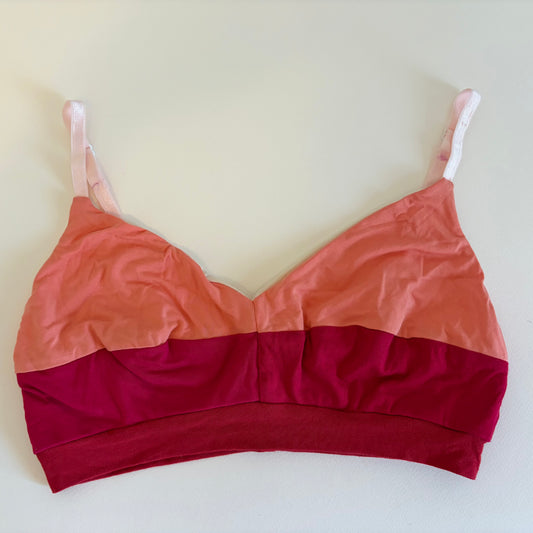 Scrappy Strappy Bamboo Bralette| Pink & Fuchsia