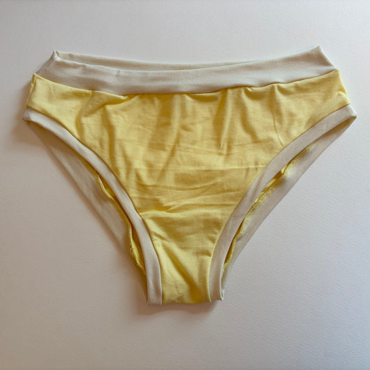 Lemon Meringue: Bikini Mid Rise Bamboo Undies