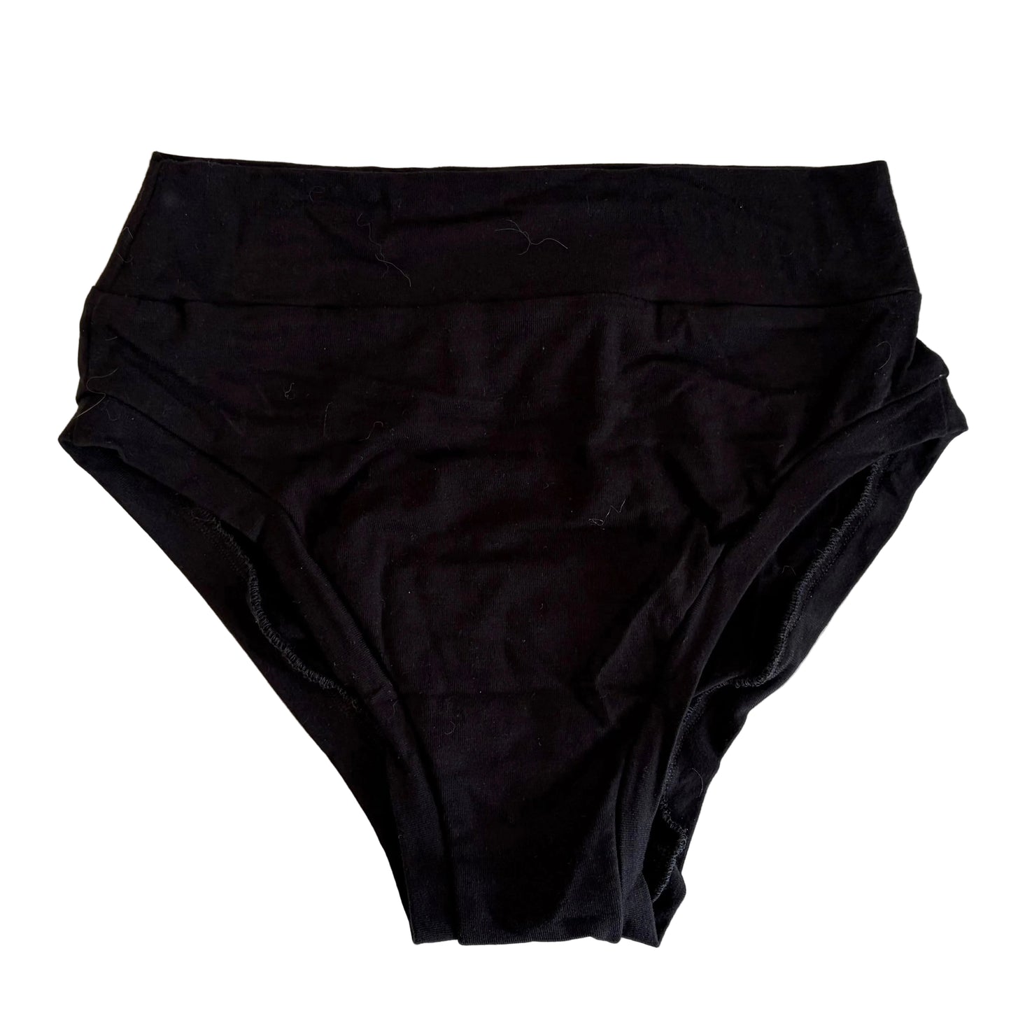 Solid Black: Bikini Mid Rise Bamboo Undies