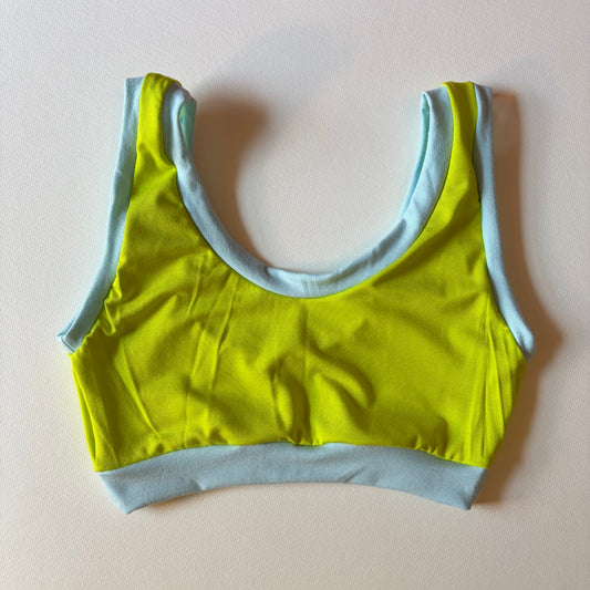 Neon Green & Blue : Bamboo Lounge Top