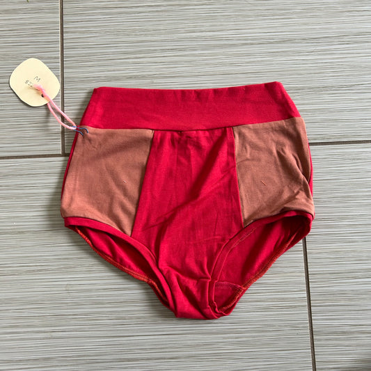 MED Bamboo High Waisted Lounge Bottoms Red/Mauve- RTS
