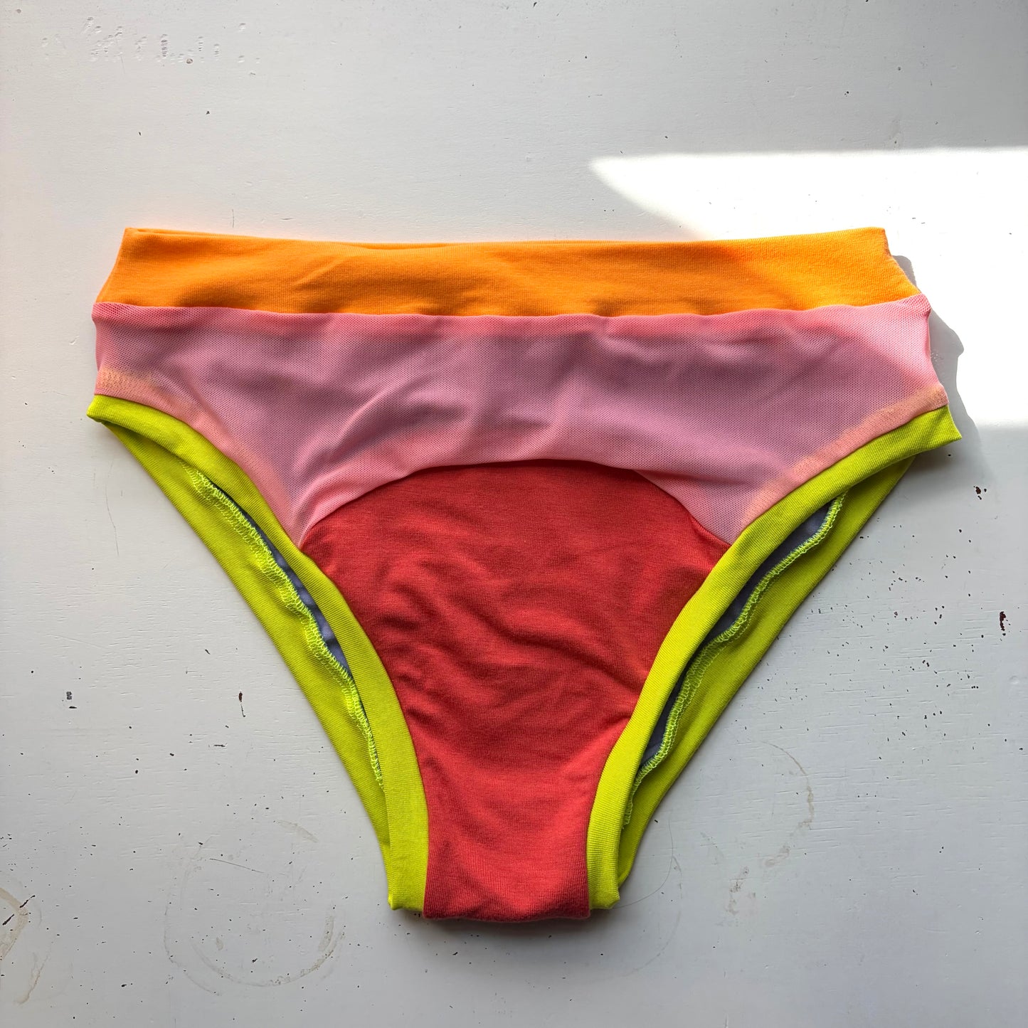 Scrappy Neon Garden : Bikini Mid Rise Bamboo Undies