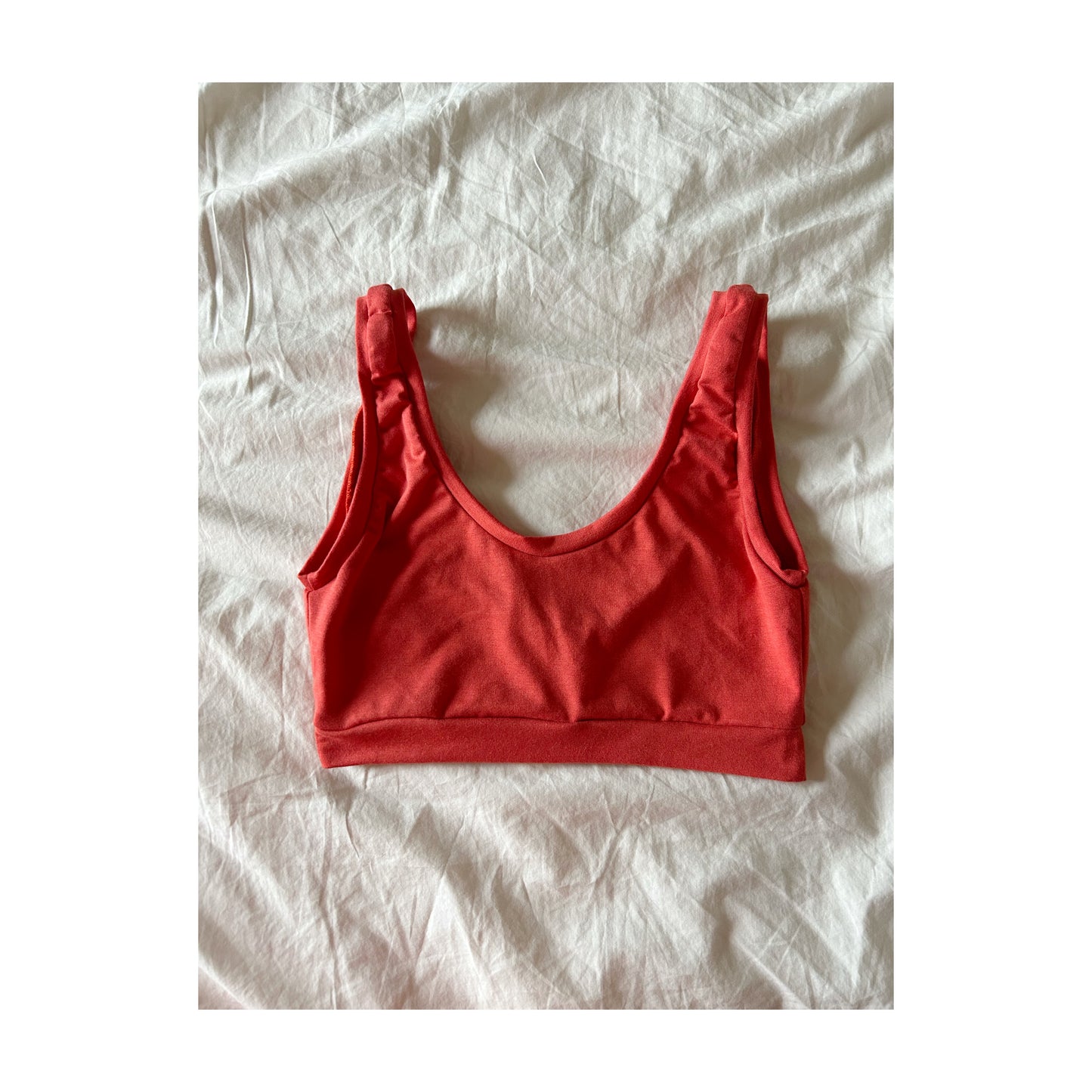 Solid Coral : Bamboo Lounge Top