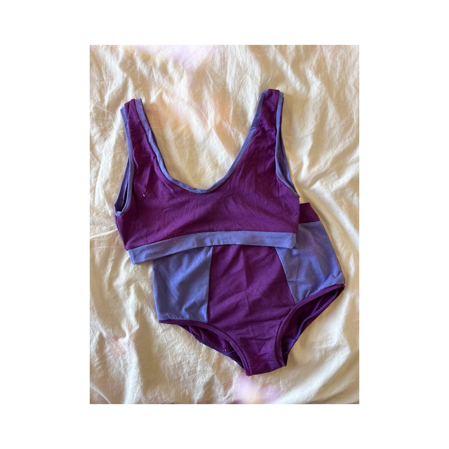 Purple/Light Blue : Bamboo Lounge Top