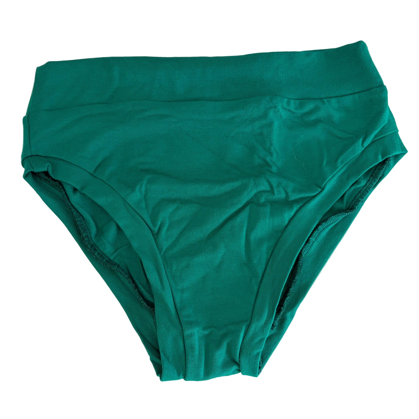 Solid Green: Bikini Mid Rise Bamboo Undies