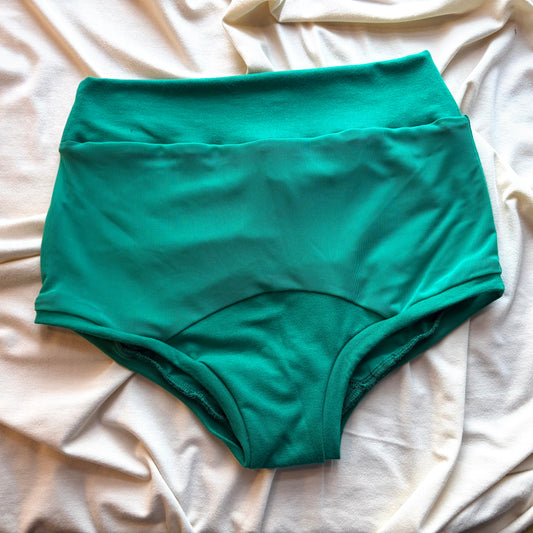 Green | Green Mesh: Bamboo High Waisted Undies