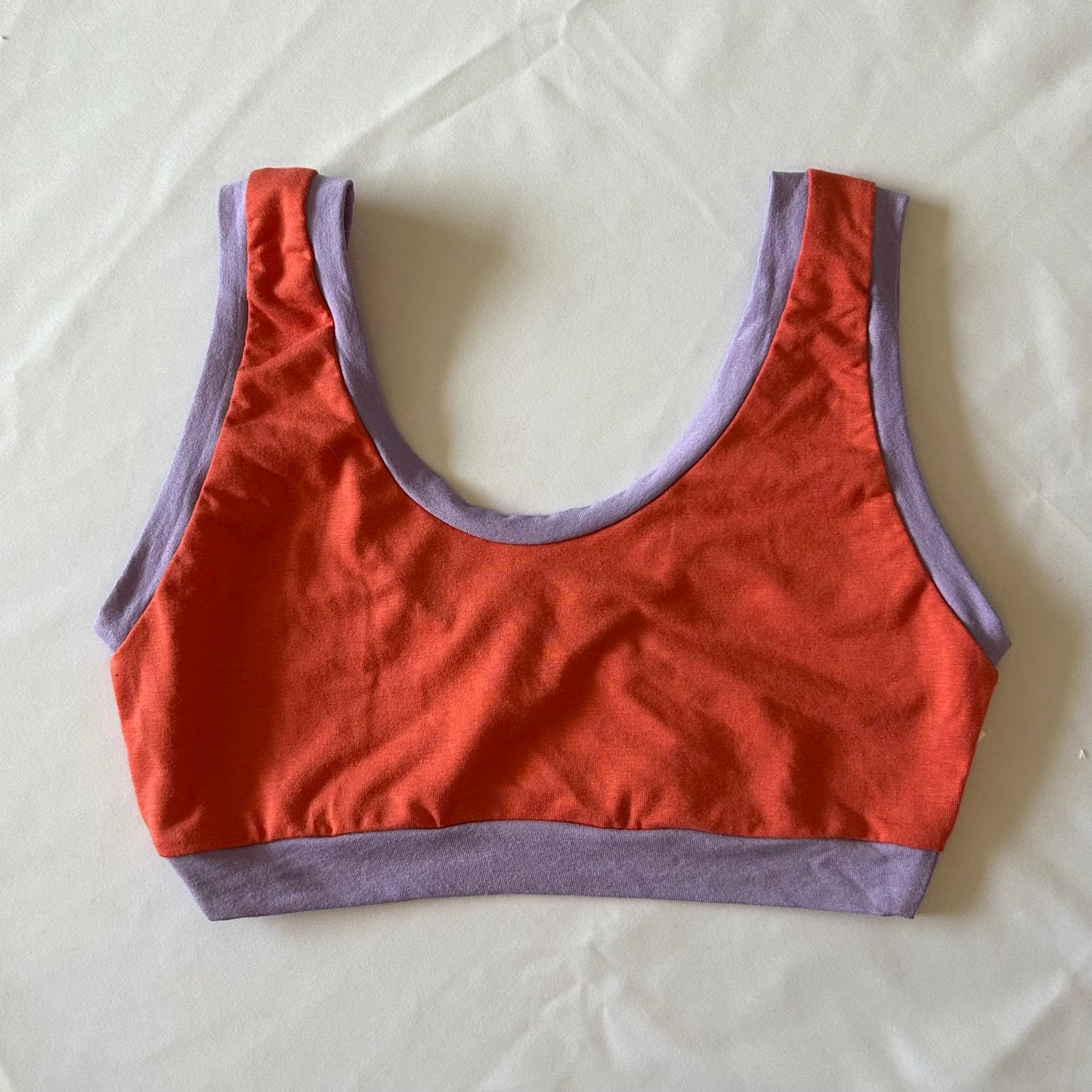 Coral + Purple : Bamboo Lounge Top