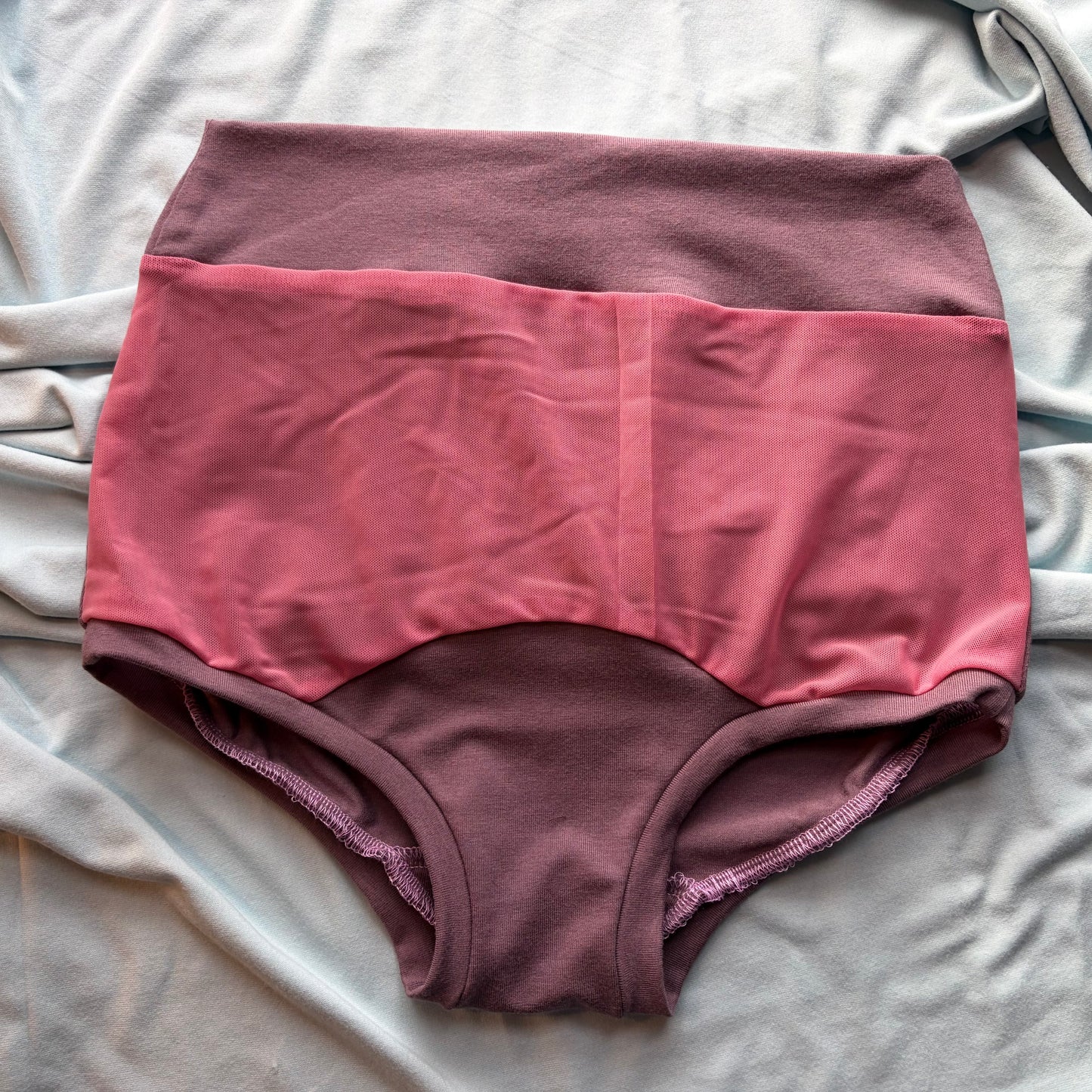 Moonscape & Rose Mesh: Bamboo High Waisted Undies
