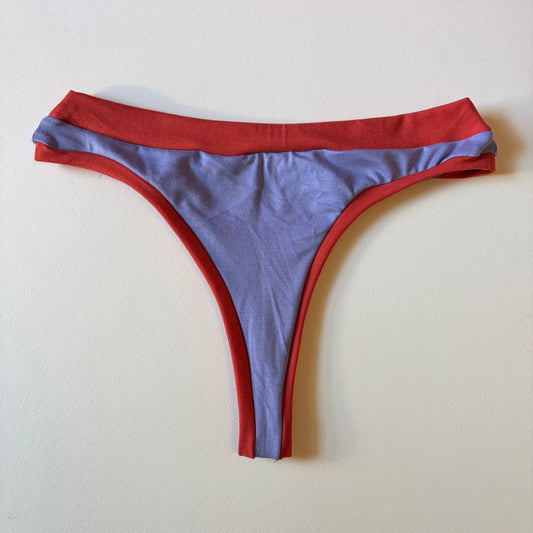 Lilac & Coral: Bamboo Thong