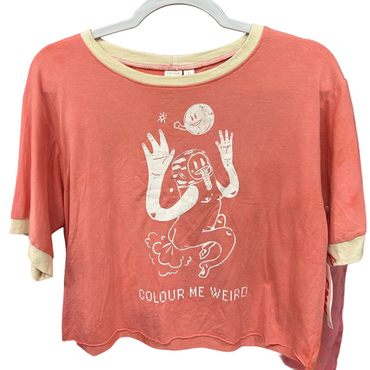 Bamboo Boxy Crop: Pink Space Fart