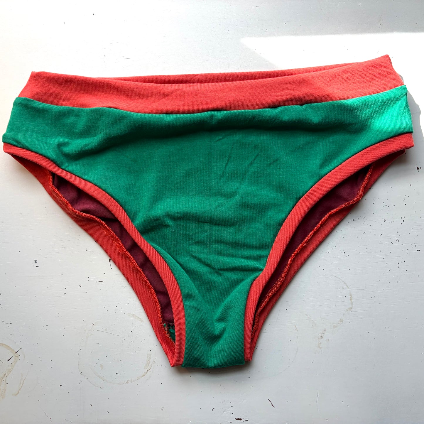 Scrappy Watermelon : Bikini Mid Rise Bamboo Undies