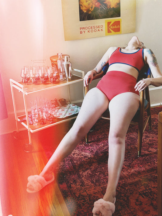 Coral : Bamboo High Waisted Undies