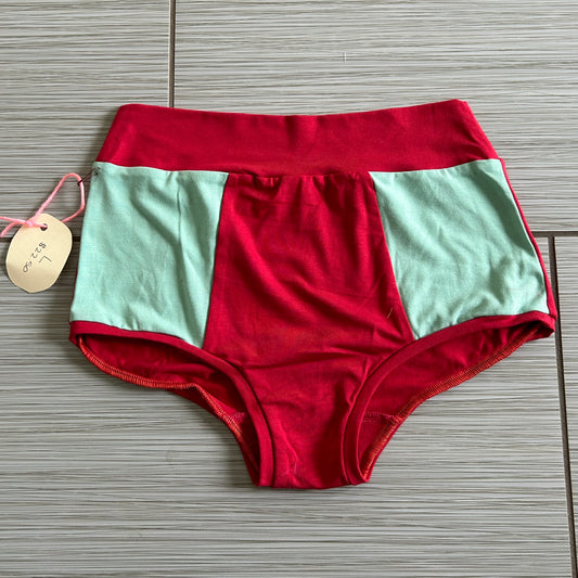 LRG Bamboo High Waisted Bottoms Red/Mint - RTS