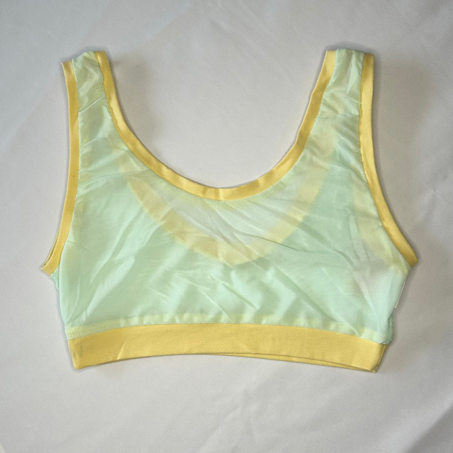 Sunshine | Mint Blue Mesh: Bamboo Lounge Top