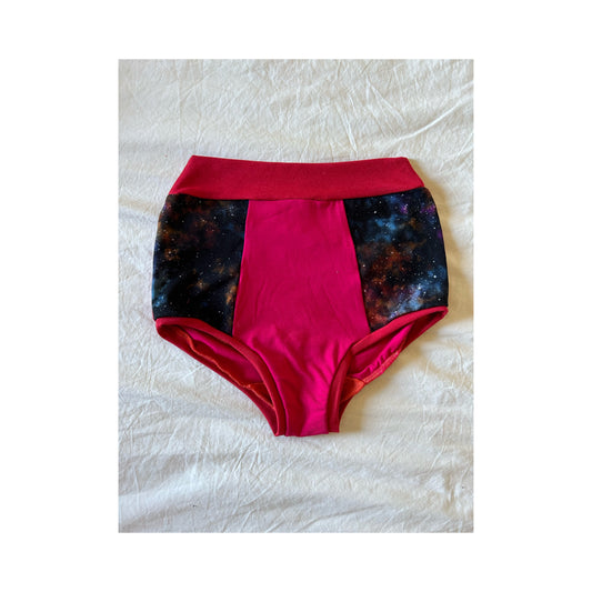 Scrappy Panties- Red/Space