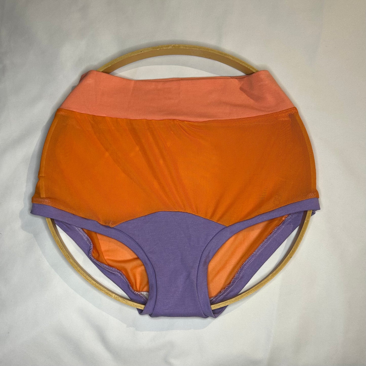 Orange Mesh| Pink| Purple: Bamboo High Waisted Undies