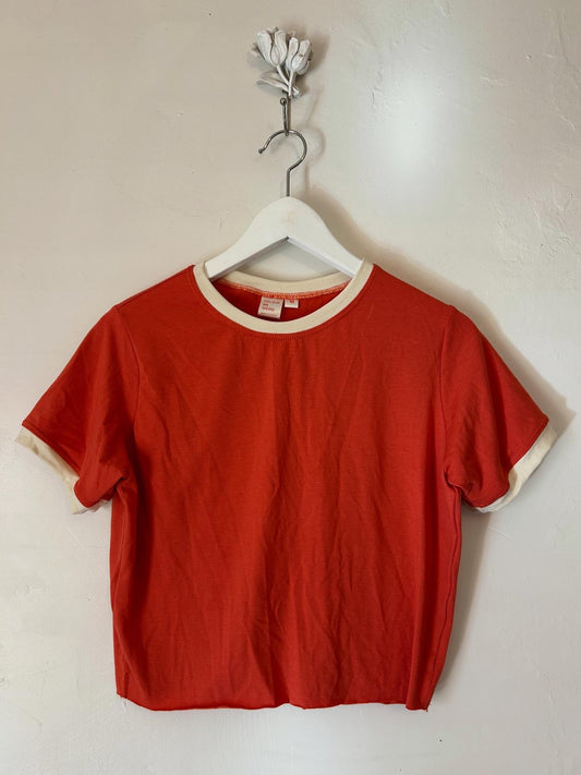 Coral Bamboo Crop - Fitted Style
